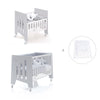 Culla 60x80 cm e lettino 60x120 cm (7in1) grigio · Omni Tre Grey