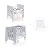 Culla 60x80 cm e lettino 60x120 cm (7in1) grigio · Omni Tre Grey