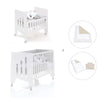 Culla 60x80 cm e lettino 60x120 cm (7in1) bianco · Omni Tre White