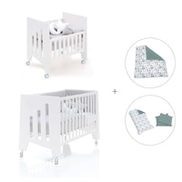 Culla 60x80 cm e lettino 60x120 cm (7in1) bianco · Omni Tre White