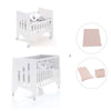 Culla 60x80 cm e lettino 60x120 cm (7in1) bianco · Omni Tre White