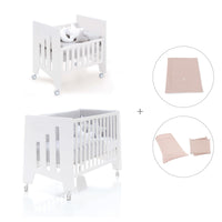Culla 60x80 cm e lettino 60x120 cm (7in1) bianco · Omni Tre White