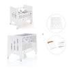Culla 60x80 cm e lettino 60x120 cm (7in1) bianco · Omni Tre White
