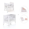 Culla 60x80 cm e lettino 60x120 cm (7in1) bianco · Omni Tre White