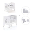 Culla 60x80 cm e lettino 60x120 cm (7in1) bianco · Omni Tre White