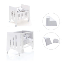 Culla 60x80 cm e lettino 60x120 cm (7in1) bianco · Omni Tre White