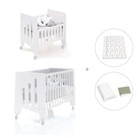 Culla 60x80 cm e lettino 60x120 cm (7in1) bianco · Omni Tre White
