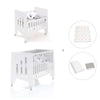 Culla 60x80 cm e lettino 60x120 cm (7in1) bianco · Omni Tre White