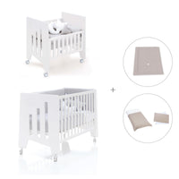 Culla 60x80 cm e lettino 60x120 cm (7in1) bianco · Omni Tre White