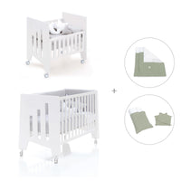 Culla 60x80 cm e lettino 60x120 cm (7in1) bianco · Omni Tre White