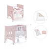 Culla 60x80 cm e lettino 60x120 cm (7in1) rosa chiaro · Omni Tre Flamingo