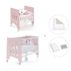 Culla 60x80 cm e lettino 60x120 cm (7in1) rosa chiaro · Omni Tre Flamingo