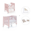 Culla 60x80 cm e lettino 60x120 cm (7in1) rosa chiaro · Omni Tre Flamingo