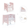 Culla 60x80 cm e lettino 60x120 cm (7in1) rosa chiaro · Omni Tre Flamingo