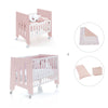 Culla 60x80 cm e lettino 60x120 cm (7in1) rosa chiaro · Omni Tre Flamingo