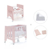 Culla 60x80 cm e lettino 60x120 cm (7in1) rosa chiaro · Omni Tre Flamingo