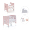 Culla 60x80 cm e lettino 60x120 cm (7in1) rosa chiaro · Omni Tre Flamingo
