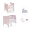 Culla 60x80 cm e lettino 60x120 cm (7in1) rosa chiaro · Omni Tre Flamingo