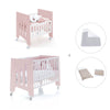 Culla 60x80 cm e lettino 60x120 cm (7in1) rosa chiaro · Omni Tre Flamingo