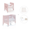 Culla 60x80 cm e lettino 60x120 cm (7in1) rosa chiaro · Omni Tre Flamingo
