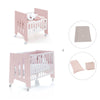 Culla 60x80 cm e lettino 60x120 cm (7in1) rosa chiaro · Omni Tre Flamingo