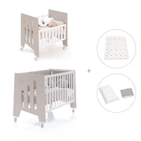Culla 60x80 cm e lettino 60x120 cm (7in1) beige · Omni Tre Arena