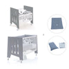 Culla 60x80 cm e lettino 60x120 cm (7in1) antracite · Omni Tre Antracita