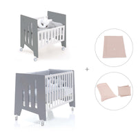 Culla 60x80 cm e lettino 60x120 cm (7in1) antracite · Omni Tre Antracita