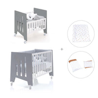 Culla 60x80 cm e lettino 60x120 cm (7in1) antracite · Omni Tre Antracita