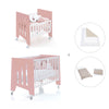 Culla 60x80 cm e lettino 60x120 cm (7in1) rosa · Omni Tre Quarzo