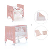 Culla 60x80 cm e lettino 60x120 cm (7in1) rosa · Omni Tre Quarzo