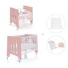 Culla 60x80 cm e lettino 60x120 cm (7in1) rosa · Omni Tre Quarzo