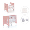 Culla 60x80 cm e lettino 60x120 cm (7in1) rosa · Omni Tre Quarzo