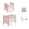 Culla 60x80 cm e lettino 60x120 cm (7in1) rosa · Omni Tre Quarzo