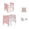 Culla 60x80 cm e lettino 60x120 cm (7in1) rosa · Omni Tre Quarzo