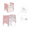 Culla 60x80 cm e lettino 60x120 cm (7in1) rosa · Omni Tre Quarzo