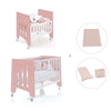 Culla 60x80 cm e lettino 60x120 cm (7in1) rosa · Omni Tre Quarzo