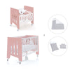 Culla 60x80 cm e lettino 60x120 cm (7in1) rosa · Omni Tre Quarzo