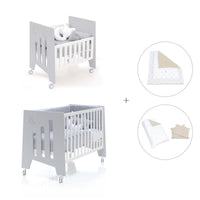 Culla 60x80 cm e lettino 60x120 cm (7in1) grigio · Omni Tre Grey
