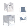 Culla 60x80 cm e lettino 60x120 cm (7in1) grigio · Omni Tre Grey