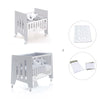 Culla 60x80 cm e lettino 60x120 cm (7in1) grigio · Omni Tre Grey