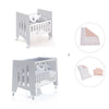 Culla 60x80 cm e lettino 60x120 cm (7in1) grigio · Omni Tre Grey