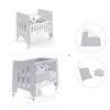 Culla 60x80 cm e lettino 60x120 cm (7in1) grigio · Omni Tre Grey