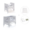 Culla 60x80 cm e lettino 60x120 cm (7in1) grigio · Omni Tre Grey