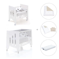 Culla 60x80 cm e lettino 60x120 cm (7in1) bianco · Omni Tre White