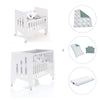 Culla 60x80 cm e lettino 60x120 cm (7in1) bianco · Omni Tre White