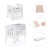 Culla 60x80 cm e lettino 60x120 cm (7in1) bianco · Omni Tre White