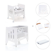 Culla 60x80 cm e lettino 60x120 cm (7in1) bianco · Omni Tre White