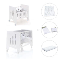 Culla 60x80 cm e lettino 60x120 cm (7in1) bianco · Omni Tre White