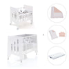 Culla 60x80 cm e lettino 60x120 cm (7in1) bianco · Omni Tre White